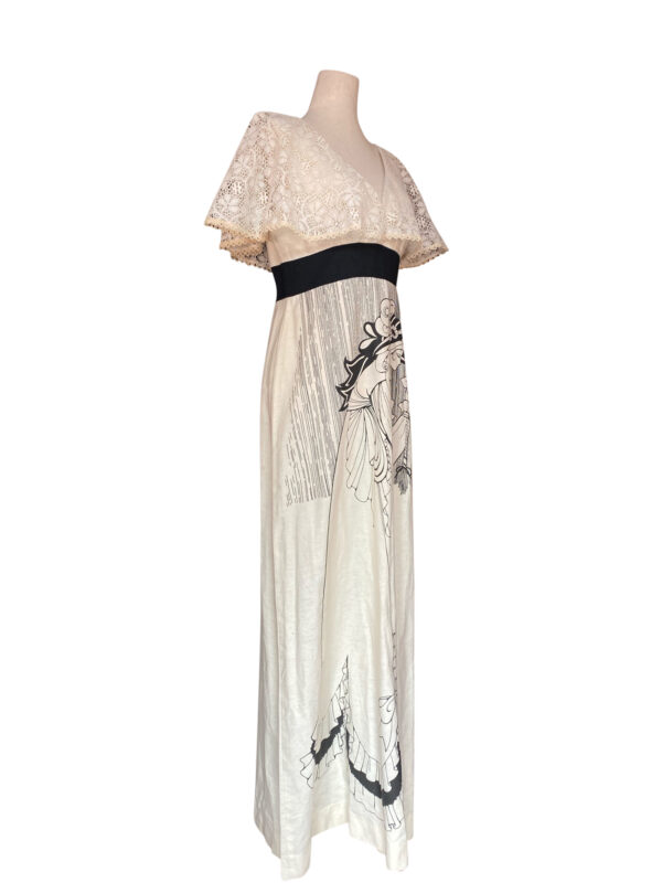 ivory crochet lace dress Lilah- Vintage Inspired Crochet Lace Wedding Dress