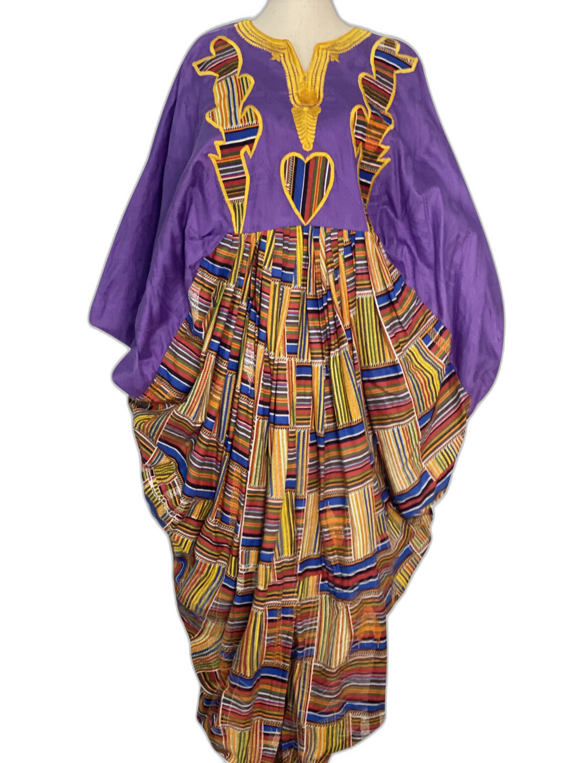 Vintage African Embroidered Caftan Dress - Beyond Haute